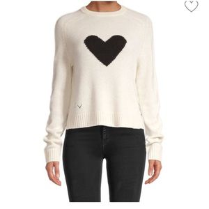ZADIG & VOLTAIRE Lili C Heart Cashmere Sweater